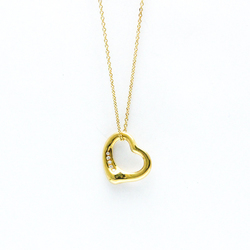 Tiffany Open Heart Yellow Gold (18K) Diamond Men,Women Fashion Pendant Necklace (Gold)