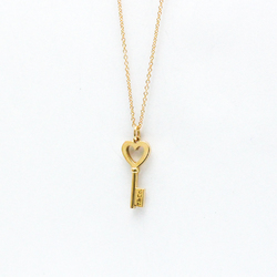 Tiffany Heart Key Necklace Pink Gold (18K) No Stone Men,Women Fashion Pendant Necklace (Pink Gold)