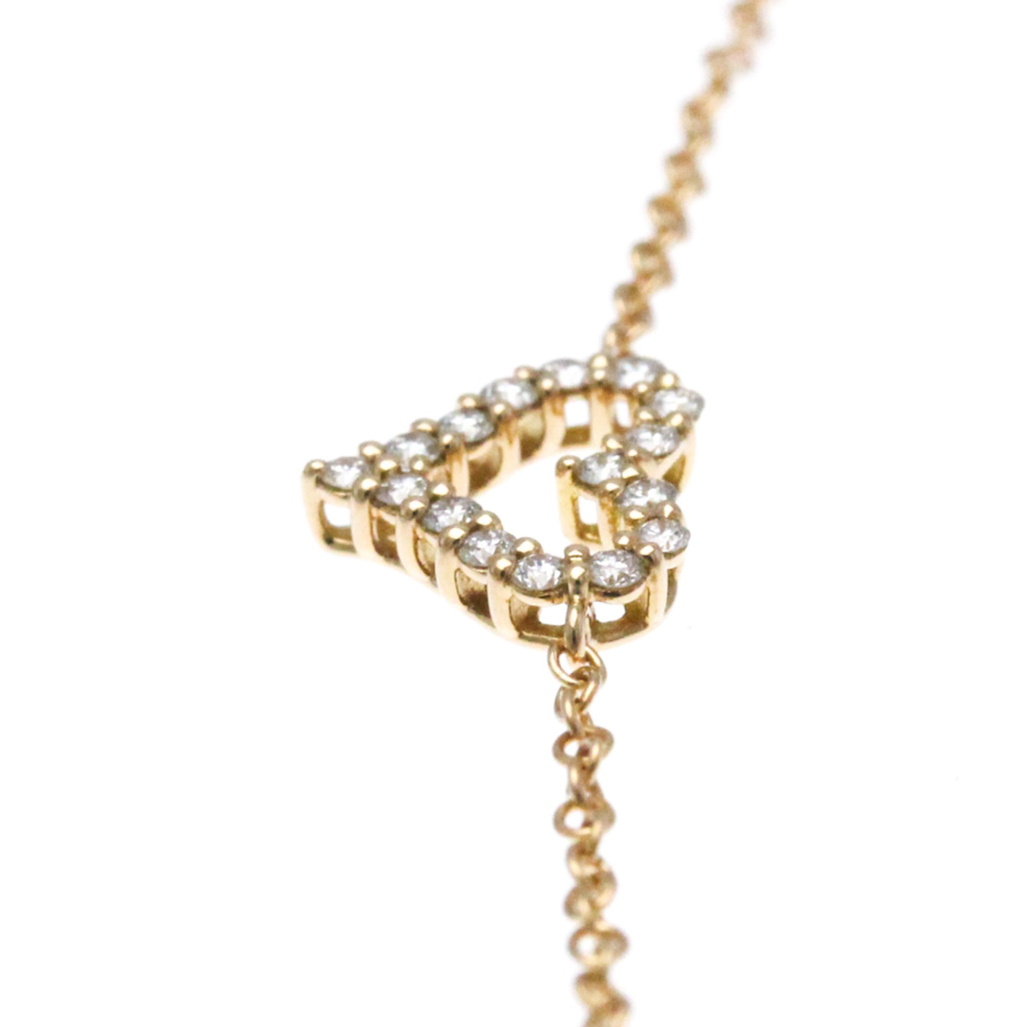 Tiffany Sentimental Heart Diamond Extra Mini Bracelet Pink Gold (18K) Diamond Charm Bracelet Pink Gold
