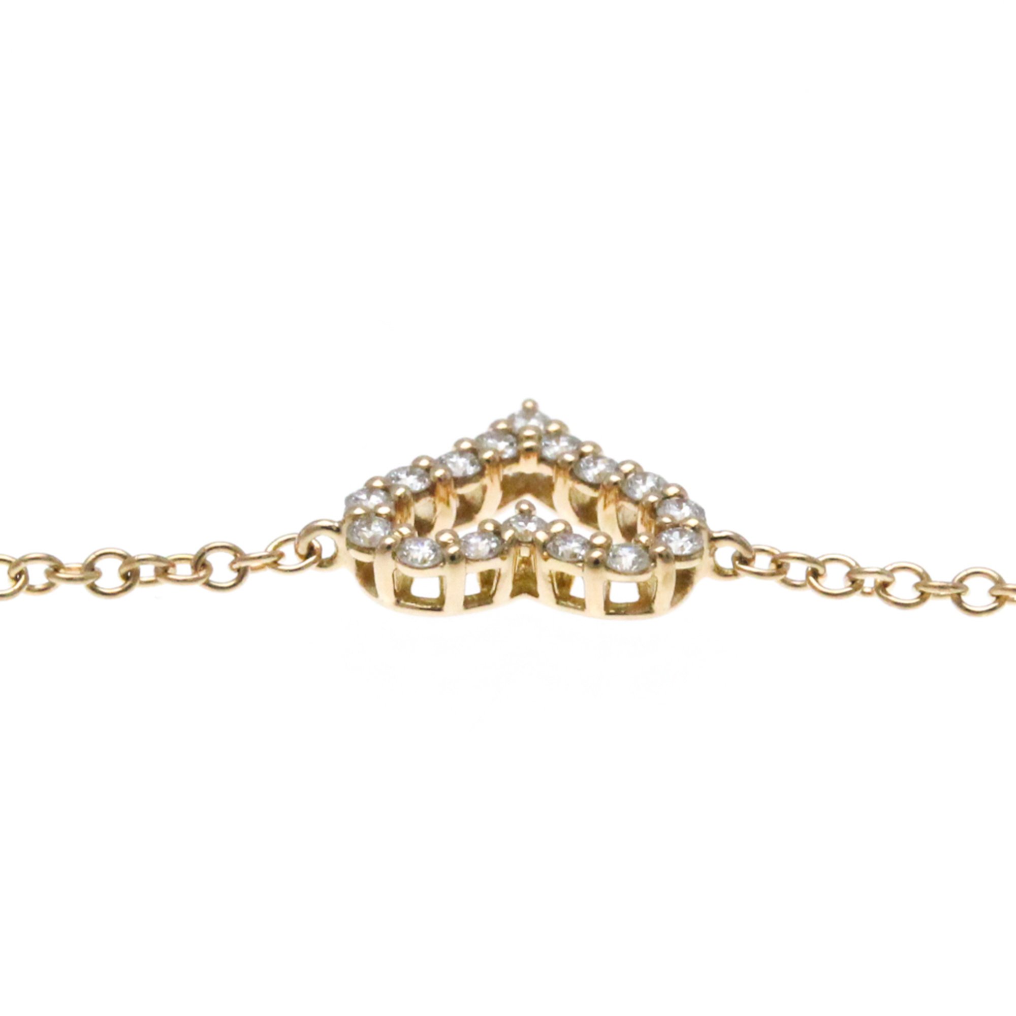 Tiffany Sentimental Heart Diamond Extra Mini Bracelet Pink Gold (18K) Diamond Charm Bracelet Pink Gold