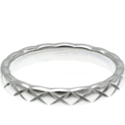 Chanel Coco Crush Ring Mini Model Platinum Fashion Diamond Band Ring Silver