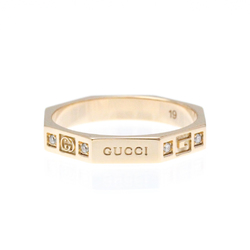 Gucci Octagonal Diamond Ring Pink Gold (18K) Fashion Diamond Band Ring Pink Gold