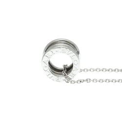 Bvlgari B.zero1 White Gold (18K) No Stone Unisex Fashion Pendant Necklace (Silver)