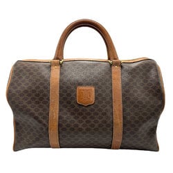 CELINE Boston bag, Macadam coated canvas, brown, for men and women, z1166