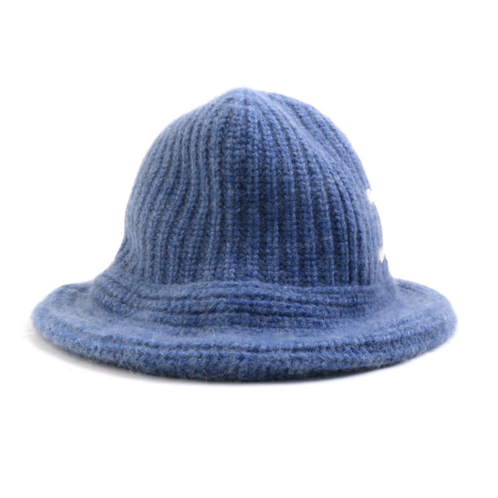 CELINE Hat Bucket Triomphe Cashmere Blue Women's h30300f