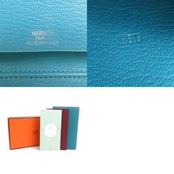 Hermes HERMES Notebook Cover Leather Light Blue Men's Women's e58678a