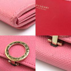 BVLGARI long wallet leather pink ladies r10043f