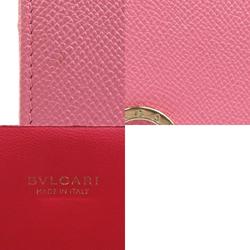 BVLGARI long wallet leather pink ladies r10043f