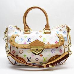 Louis Vuitton LOUIS VUITTON Handbag Shoulder Bag Monogram Multicolor Rita Blanc Gold Women's M40125 w0356a