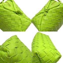 Bottega Veneta Shoulder Bag Small Loop Camera Leather Yellow Green Women's w0390j
