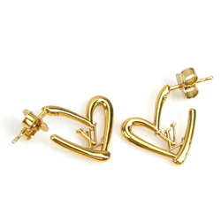 Louis Vuitton LOUIS VUITTON Earrings Boucle D'oreille Heart Fall in Love PM Metal Gold Women's M00463 r10042k