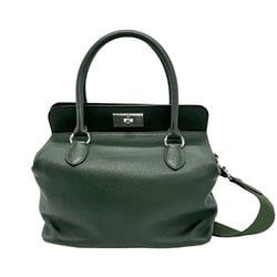 Hermes HERMES Shoulder Bag Handbag Tool Box 26 Evercolor Vert Anglais Women's z1197