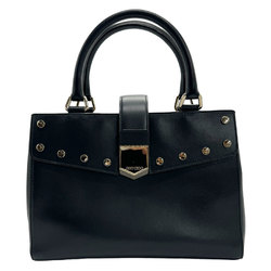 JIMMY CHOO Handbag Leather Black Women's z1132