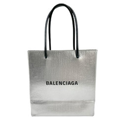 BALENCIAGA Handbag Shoulder Bag Tote XXS Leather Silver Women's 597858 z1141
