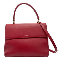 Saint Laurent SAINT LAURENT handbag shoulder bag leather red women's z1171