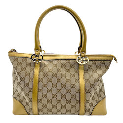 GUCCI Handbag GG Canvas Gold x Brown Women's 257069 z1131