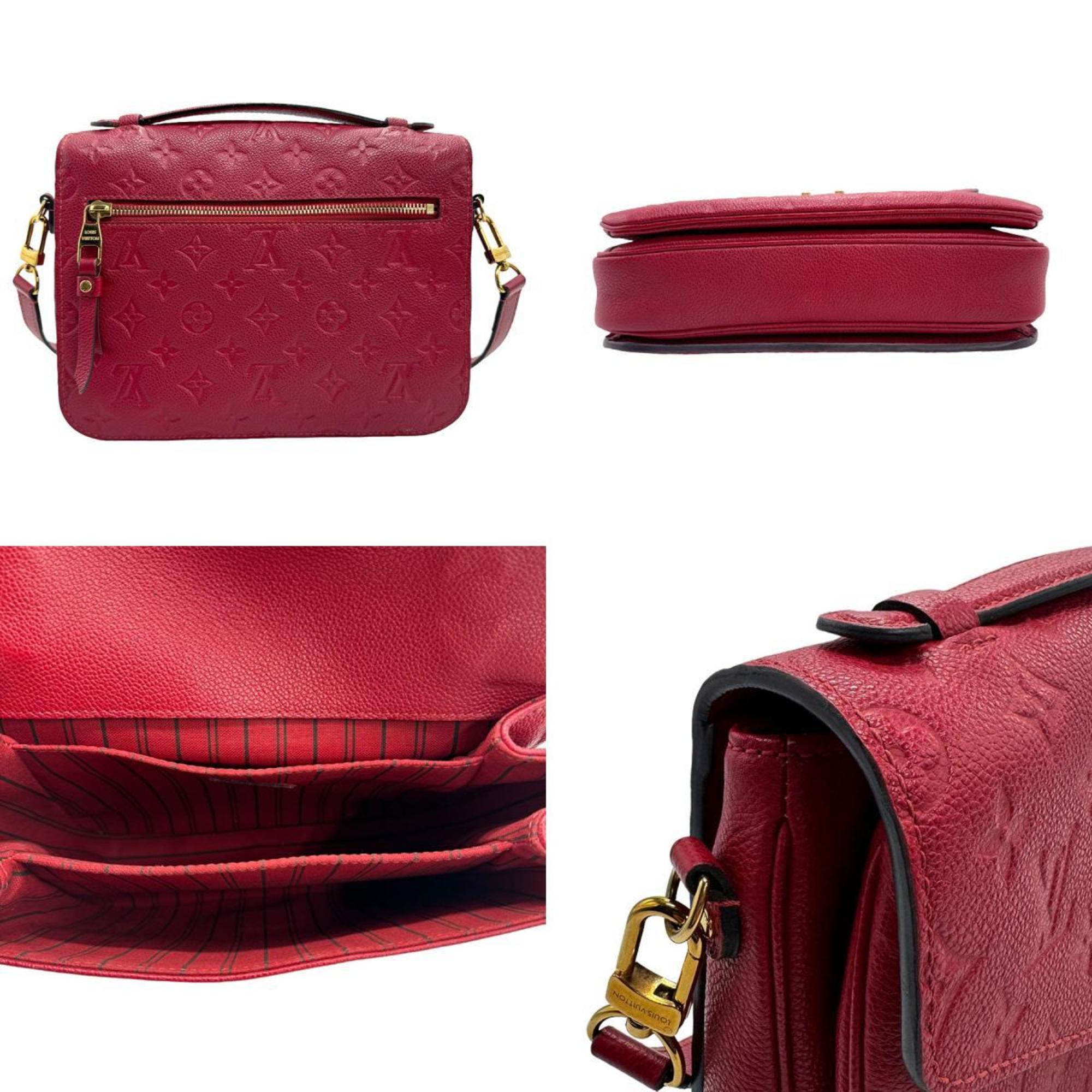 Louis Vuitton LOUIS VUITTON Shoulder Bag Monogram Empreinte Pochette Metis MM Freesia Women's M44291 z1158
