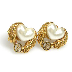 Louis Vuitton LOUIS VUITTON Earrings Boucle de Reuil Angel Love Metal Gold Women's M67422 r10041k