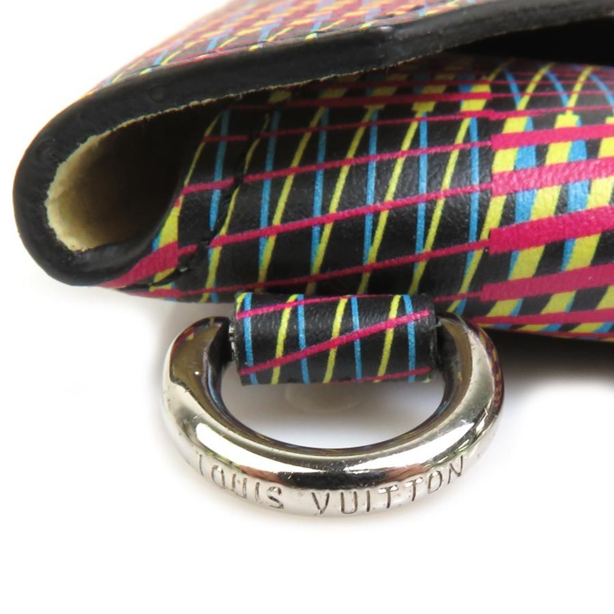 Louis Vuitton LOUIS VUITTON Necklace Damier LV Pop Kirigami Leather Metal Multicolor Men's N60278 h30303g