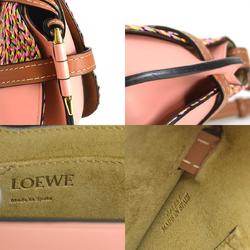 LOEWE Shoulder Bag Gate Small Leather Pink Multicolor Women's 99914g