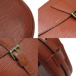 Louis Vuitton Shoulder Bag Epi Jeune Fille Leather Brown Gold Women's M52153 w0299a