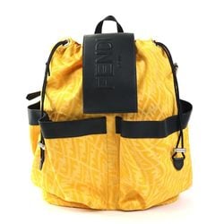 FENDI Backpack Canvas Yellow x Black Men's 7VZ056 AG 99910j
