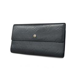 Louis Vuitton Long Wallet Monogram Matte Porte Tresor International M65105 Noir Men's