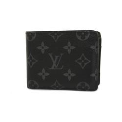 Louis Vuitton Wallet Monogram Eclipse Portefeuille Multiple M61695 Black Men's