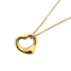 Tiffany Necklace Heart K18YG Yellow Gold Women's