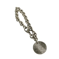 TIFFANY&Co. Tiffany Notes Tag Silver 925 Chain Bracelet Bangle 29110