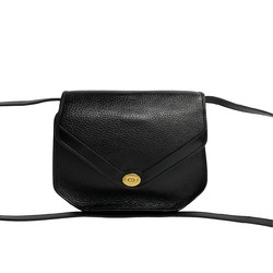 Christian Dior CD metal fittings leather shoulder bag sacoche black 70199 470k241670199