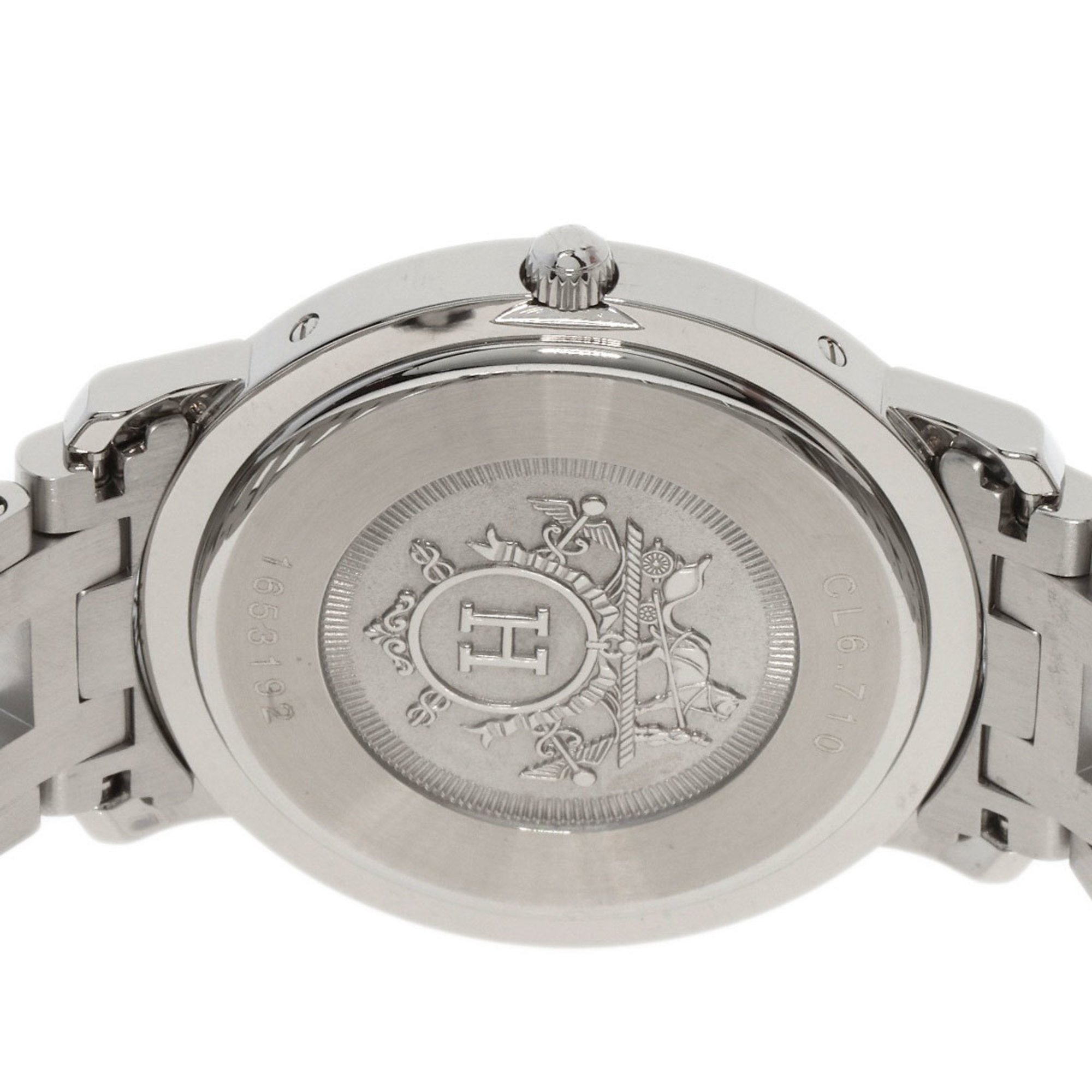 Hermes CL6.710 Clipper Watch Stainless Steel SS Men's HERMES
