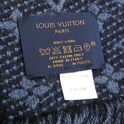 Louis Vuitton Echarpe Monogram Classic Women's and Men's Scarf M78525 Wool Blue Marine (Blue)