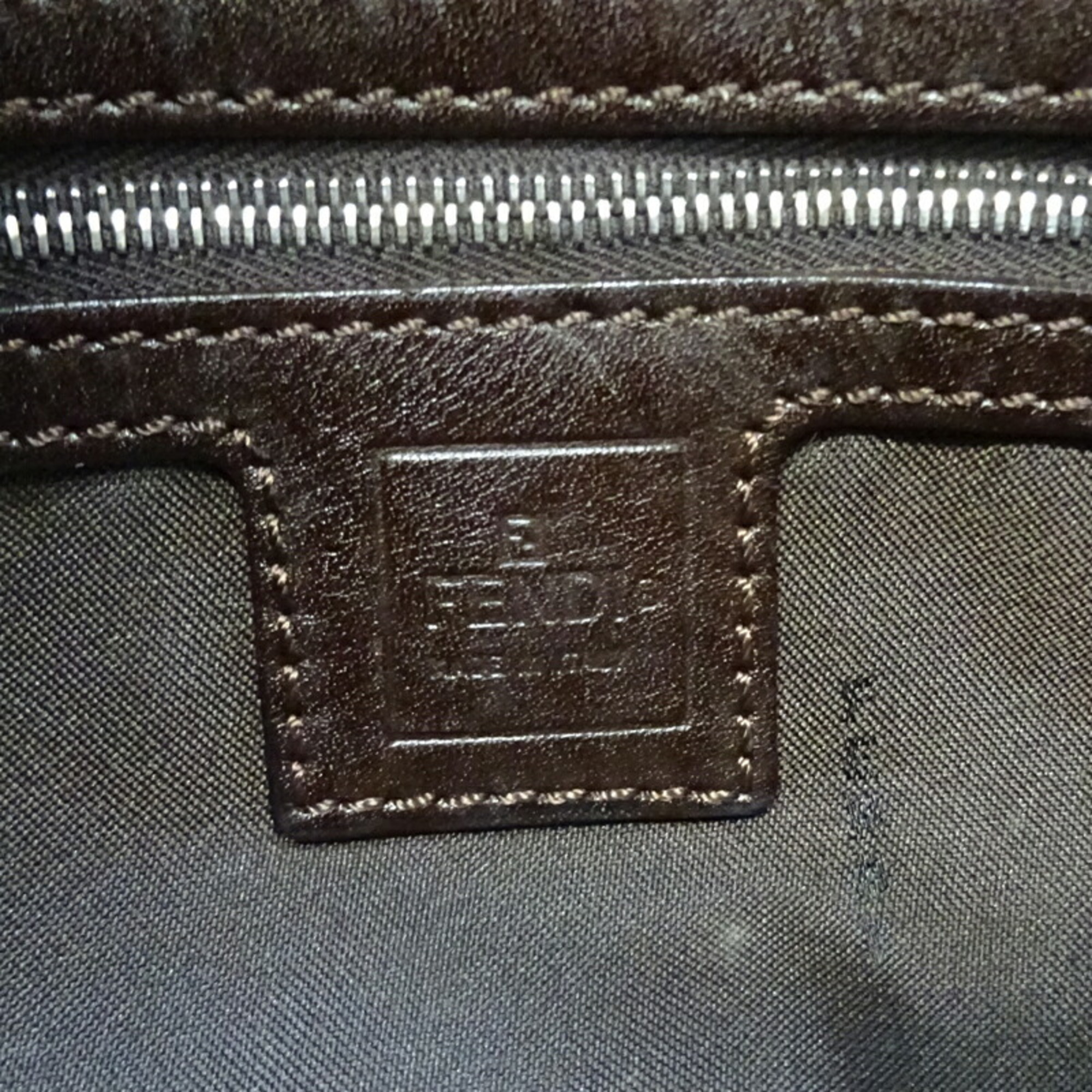 Fendi Mamma Bucket Women's Handbag 2321.26424 Cotton Brown