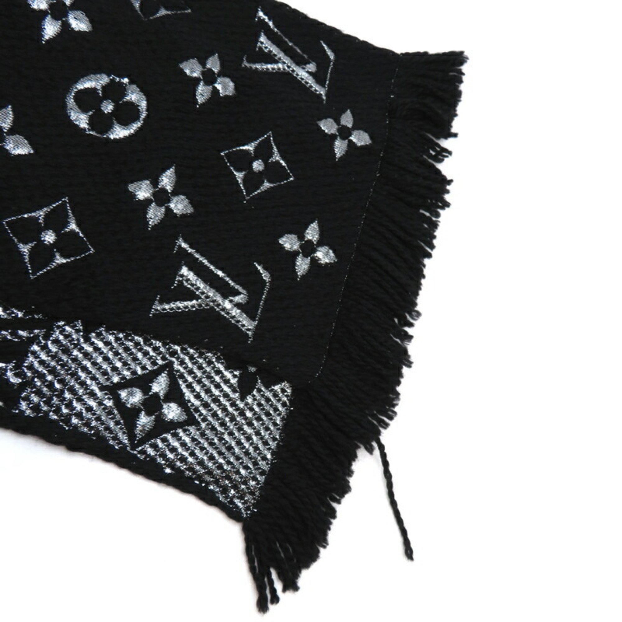 Louis Vuitton I Charpe Mania Women's and Men's Scarf M75833 Wool Black