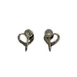 TIFFANY&Co. Tiffany Heart Silver 925 Earrings Women's 30452