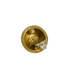CHANEL 94A engraved Coco mark metal earrings for women 31060 457k831060