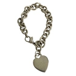 TIFFANY&Co. Tiffany Heart Plate Silver 925 Chain Bracelet Bangle for Women and Men, 50591