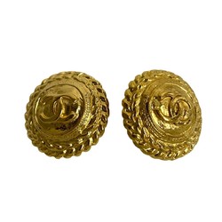 CHANEL Coco Mark motif earrings for women, gold, 48454, 470k1248454