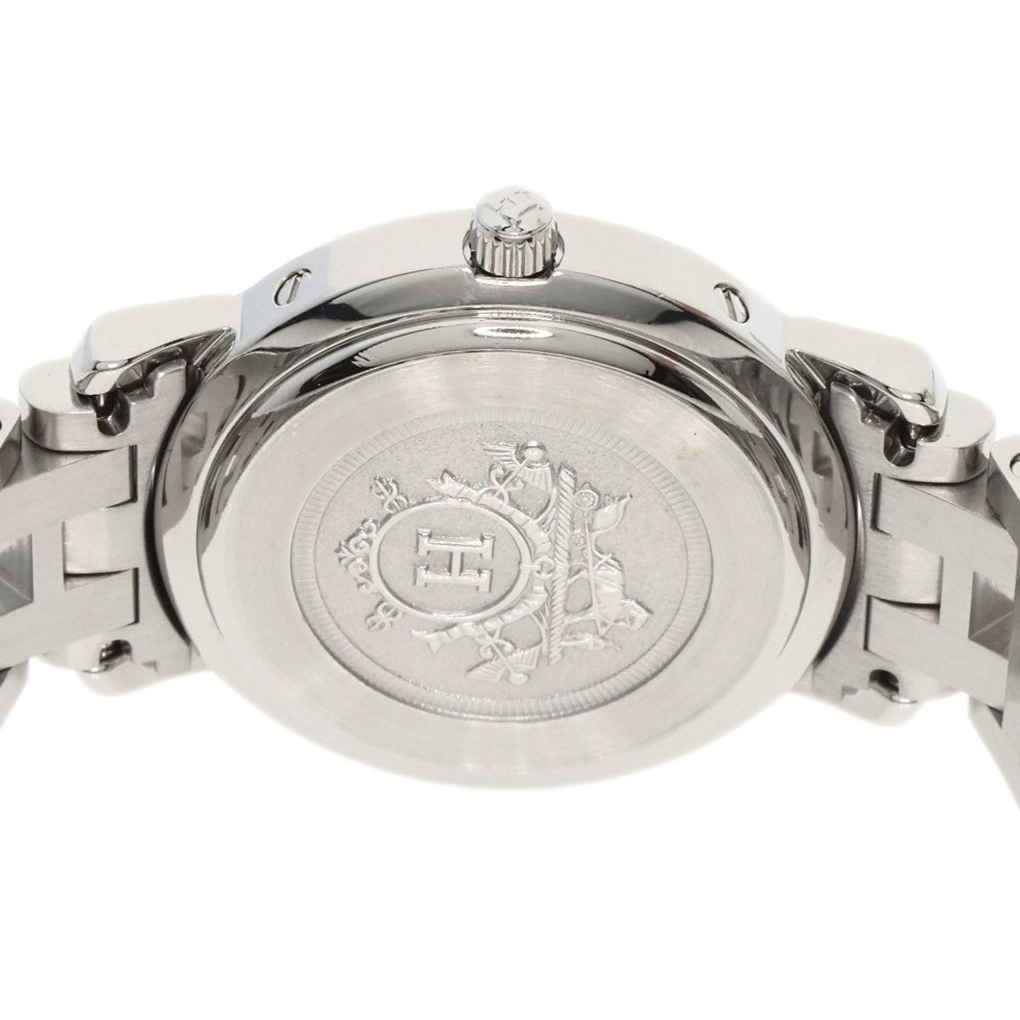 Hermes CL4.210 Clipper Watch Stainless Steel SS Ladies HERMES