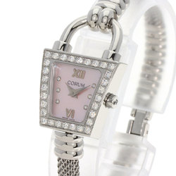 CORUM 101.414.20 Trapeze Diamond Watch Stainless Steel SS Ladies