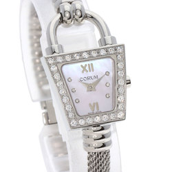 CORUM 101.414.20 Trapeze Diamond Watch Stainless Steel SS Ladies