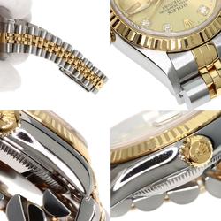 Rolex 69173G Datejust 10P Diamond Watch Stainless Steel SSxK18YG Ladies ROLEX