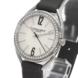 Chaumet W23211-01A Lien Diamond Bezel Watch Stainless Steel Leather Women's