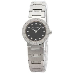 BVLGARI BB23SS 12 12P Diamond Watch Stainless Steel SS Ladies