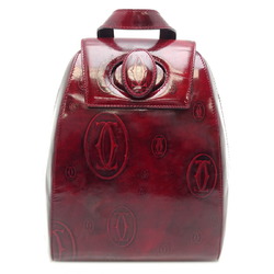 Cartier Happy Birthday Backpack for Women, Rucksack/Daypack, Patent Calfskin, Bordeaux
