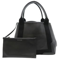 Balenciaga Navy Gabas Small Women's Handbag 339933 Leather Black