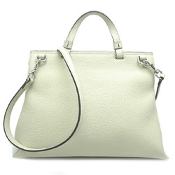Gucci Bamboo Daily Women's Handbag 392013 Leather White