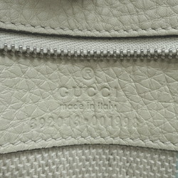 Gucci Bamboo Daily Women's Handbag 392013 Leather White