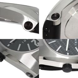 BVLGARI EG40BSVD Ergon Carbon Watch Stainless Steel Rubber Men's